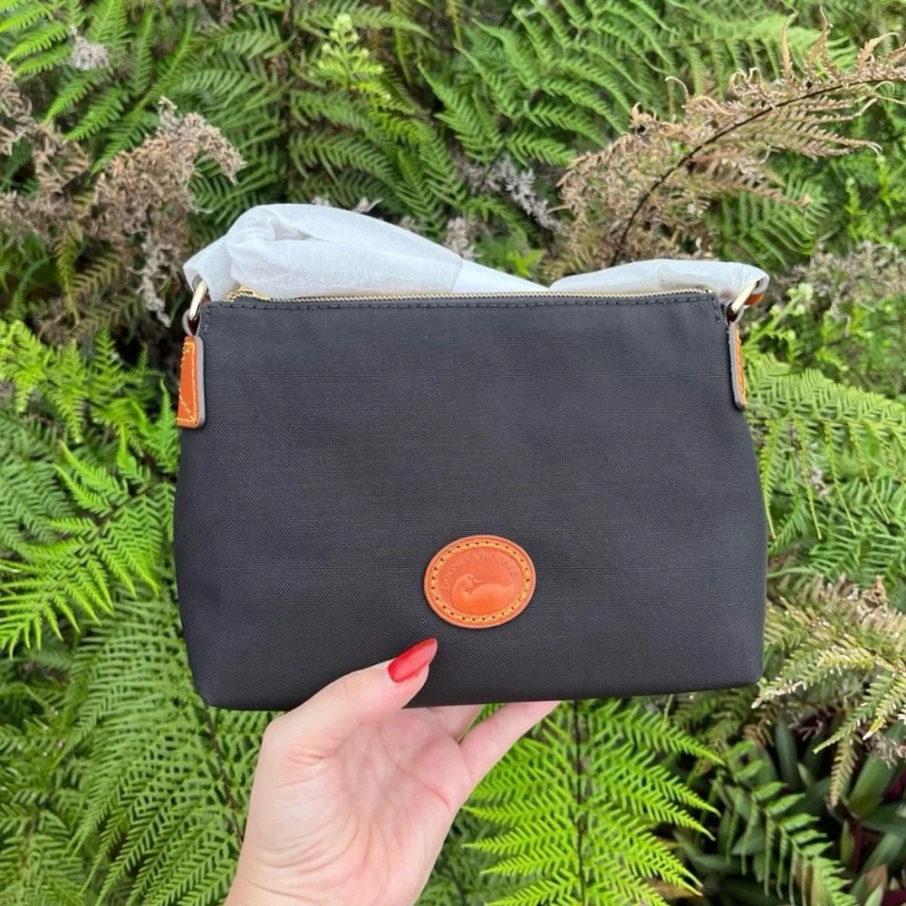 NWT Dooney & Bourke Black Crossbody Pouchette